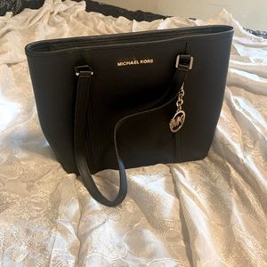 Black Michael Kors Vegan Tote
